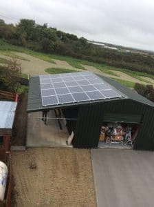 Solar power Roofing project on Farm house in Wexford