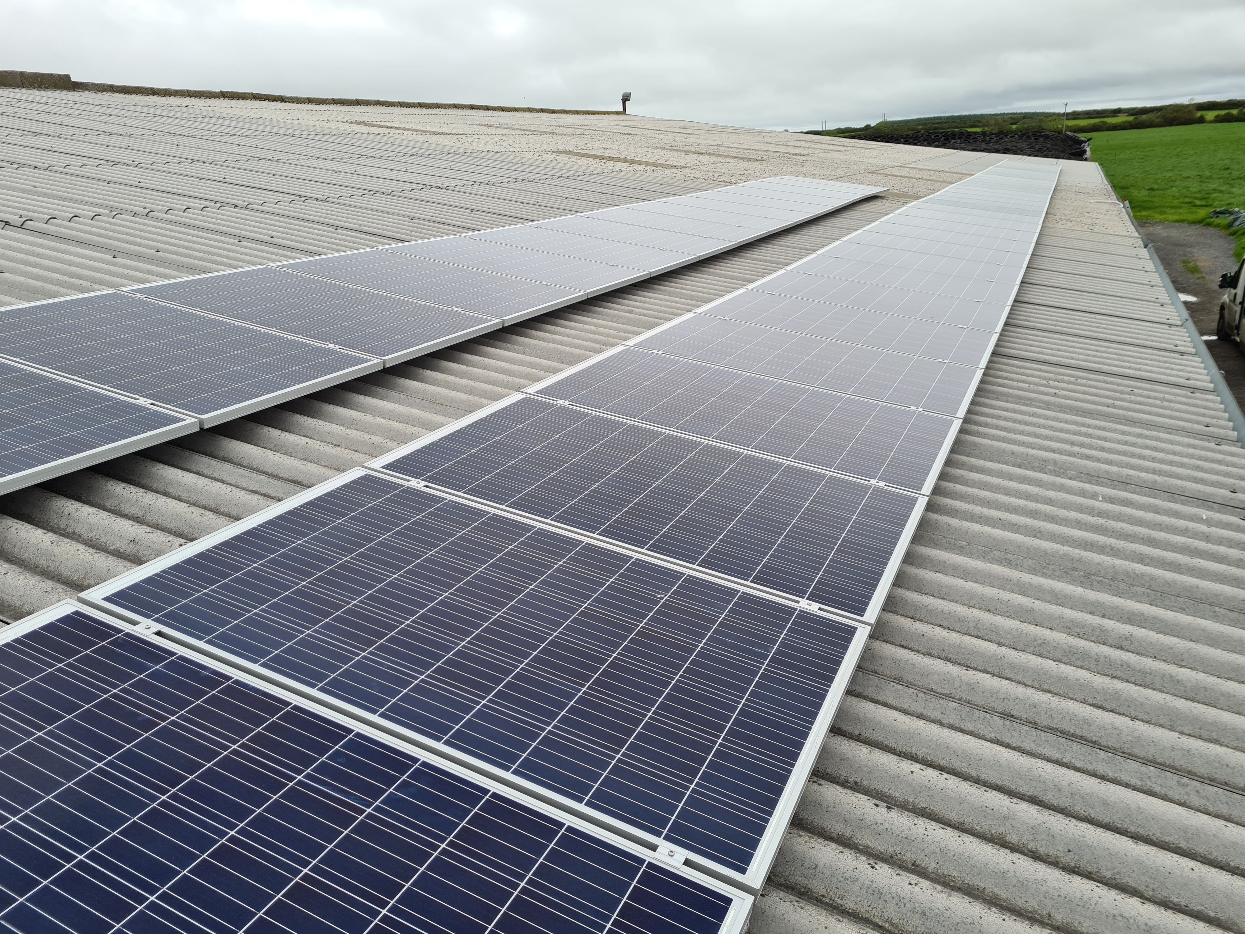 Solar PV installation at Dairy Farm in Co Kerry