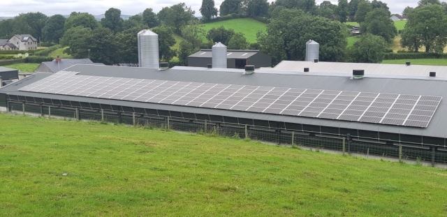 Solar PV installation at Poultry Farm in Co Monaghan